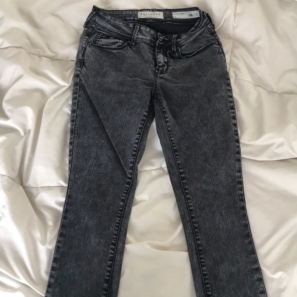 2/$30🤩 Pacsun “acid washed” black skinny jeans